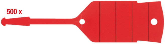 Porte-clés avec boucle, rouge, pack de 500 ; KS Tools (500.8019)