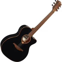 LAG T118 ACE BLK Westerngitarre Black