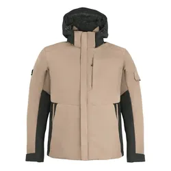 Winterjacke Primaloft® "GEORG" - XS - beige/schwarz