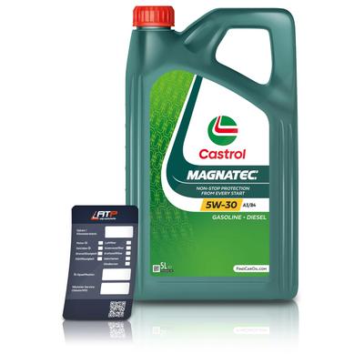 Castrol 5 L Magnatec 5W-30 A3/B4 + Ölwechsel-Anhänger [Hersteller-Nr. 15F8BB]