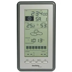 Technoline Ws 9040, Wetterstation, Grau, Silber