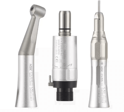 Inspire Essentials NSK FX Dual Drive Dental Handpiece Set 11 Contra Angle And High Speed Turbine 4hole Set 3