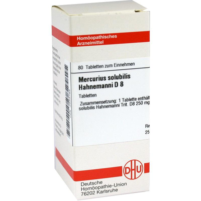 DHU-Arzneimittel GmbH & Co. KG MERCURIUS SOLUBILIS Hahnemanni D 8 Tabletten 80 St 02633784