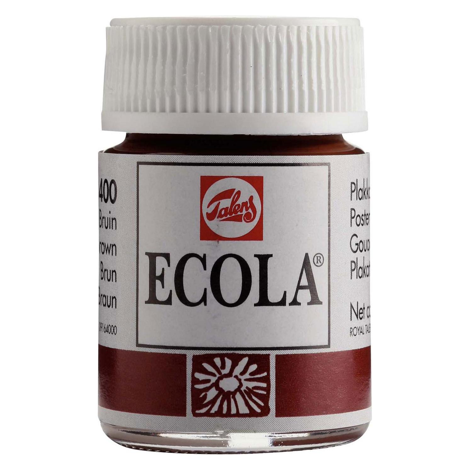 Bruynzeel Ecola Plakatfarbe, Flasche 16 ml, Braun 400 (16 ml) (09164000)
