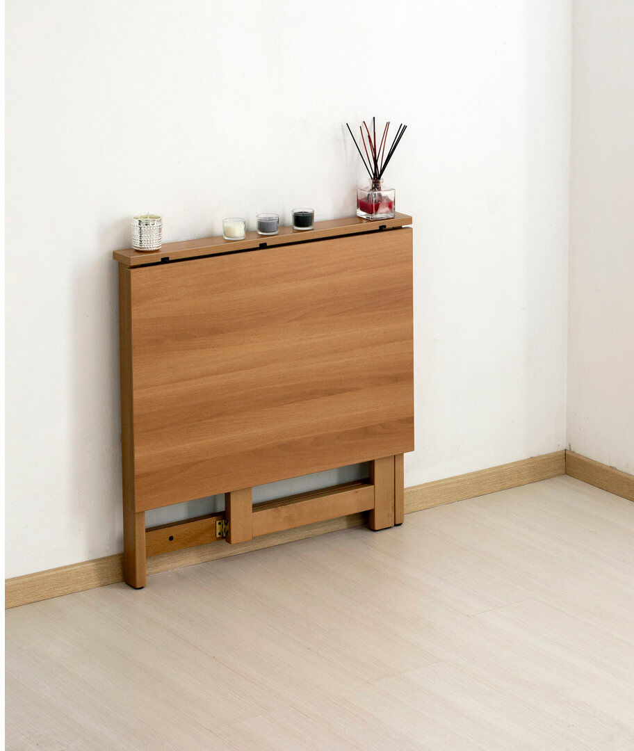 Ebern Designs Loralyn 79cm Rectangular Folding Table Cherry 78cm H X 79cm L X 64cm D