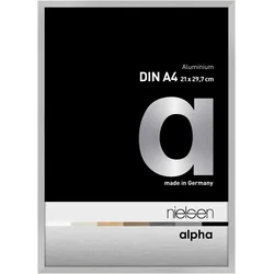 Nielsen Aluminium-Bilderrahmen Alpha  Silber Matt / Normalglas / Floatglas / 21,...