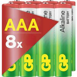 GP AAA Batterie GP Alkaline 1,5V 8 Stück Micro (AAA)-Batterie 1.5 V 8 St. GPALK24A787C8