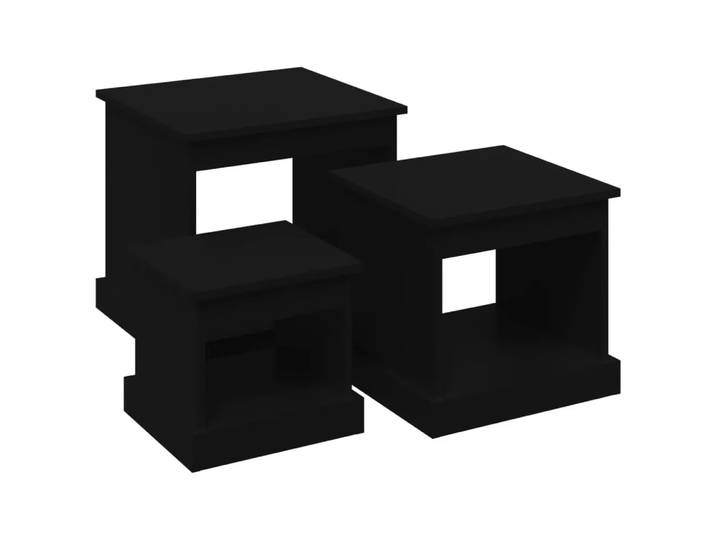 VidaXL - Couchtisch holzwerkstoff, One Size, Schwarz