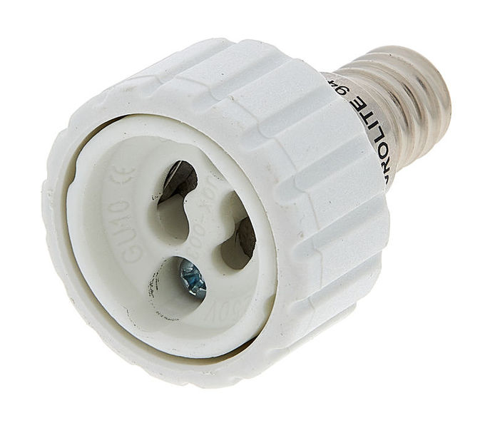 EuroLite Socket Adapter E-14 to GU-10 White