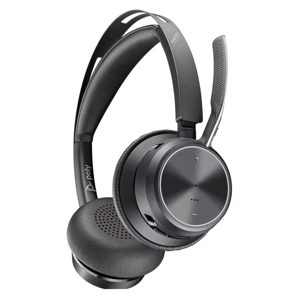 HP Poly Voyager Focus 2 USB-C-C Headset +USB-C/A-Adapter (Kabellos, USB-C, Unify) (9T9J3AA#AC3)