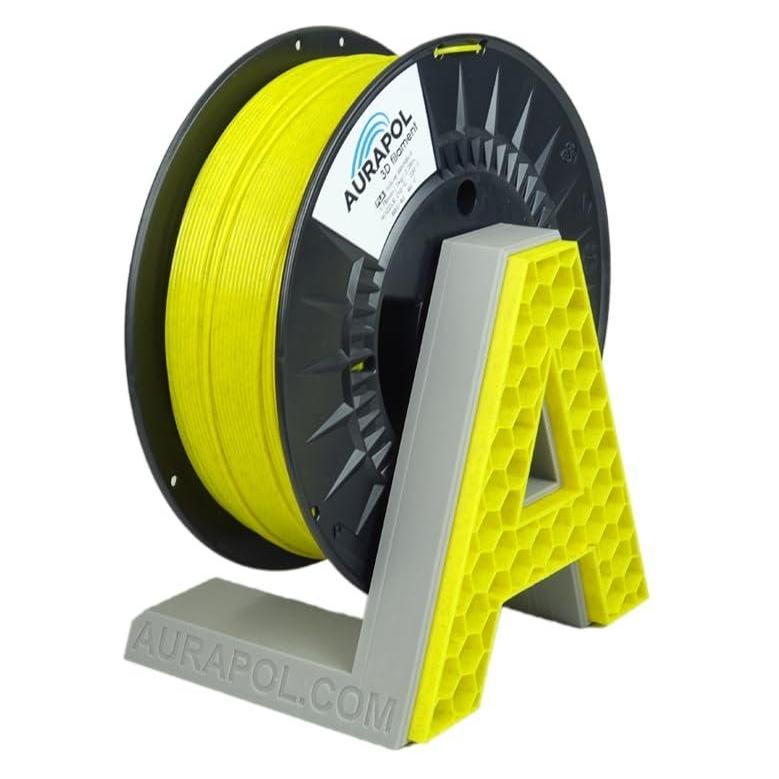 Bambu Lab Filament AURAPOL PLA 1,75mm 1kg - Yellow Marble) (PLA, 1000 g, 1.75 mm) (72491773)