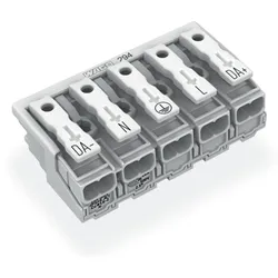 Wago 294-5075 Leuchtenanschlussklemme,Drücker extern,ohne PE-Kontakt,weiß 2945075  - 250 Stück