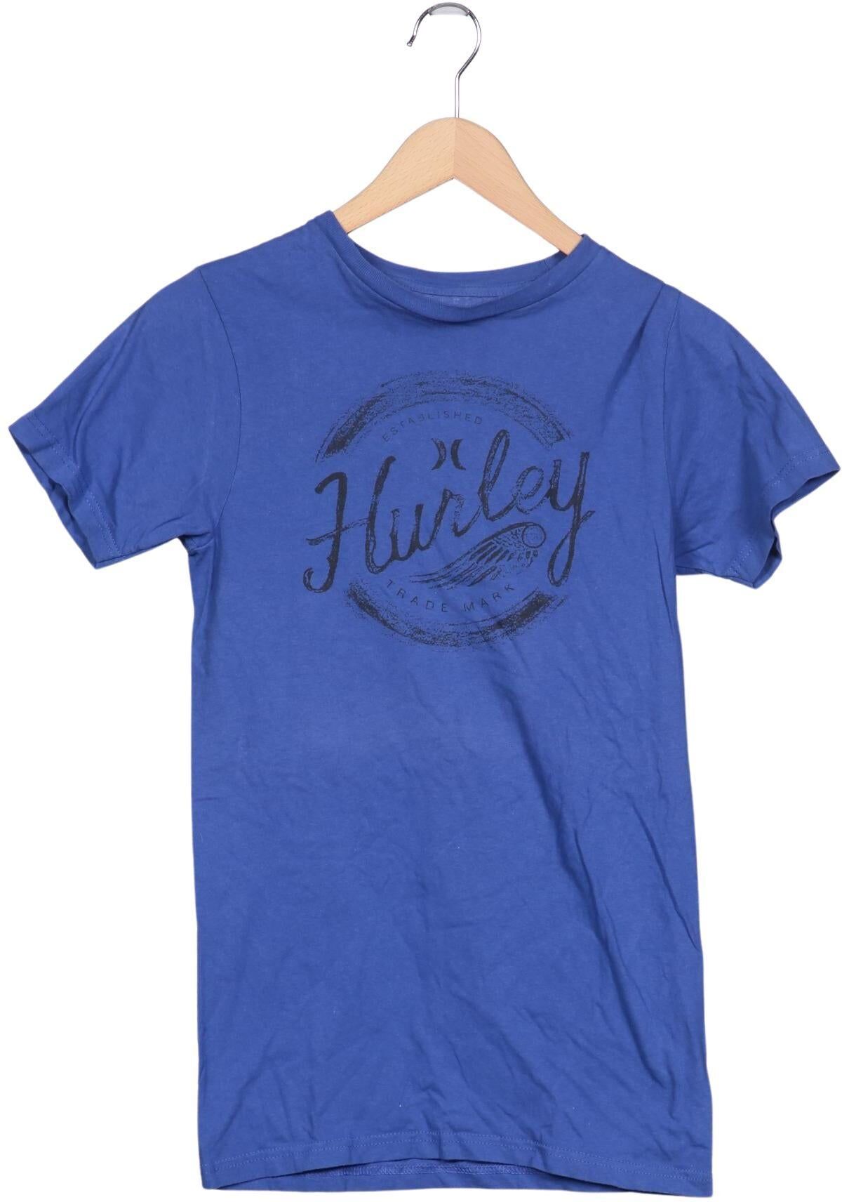 Hurley Herren T-Shirt, Blau, Gr. S, Baumwolle - Second Hand