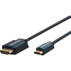 CLICK 44929 - Adapterkabel, USB-C > HDMI, 4K 60Hz, blau, 2,0 m
