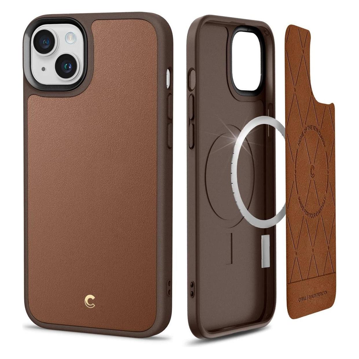 Spigen Cyrill Kajuk Mag Magsafe Iphone 14 Plus Sattel Braun (Apple iPhone 14 Plus) (21159-0)