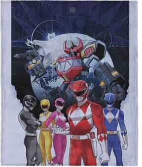 Hasbro Power Rangers Mighty Morphin Silk Touch Throw Blanket 50X60 Inches by THE NORTHWEST GROUP in Power Ranger (Size OS)
