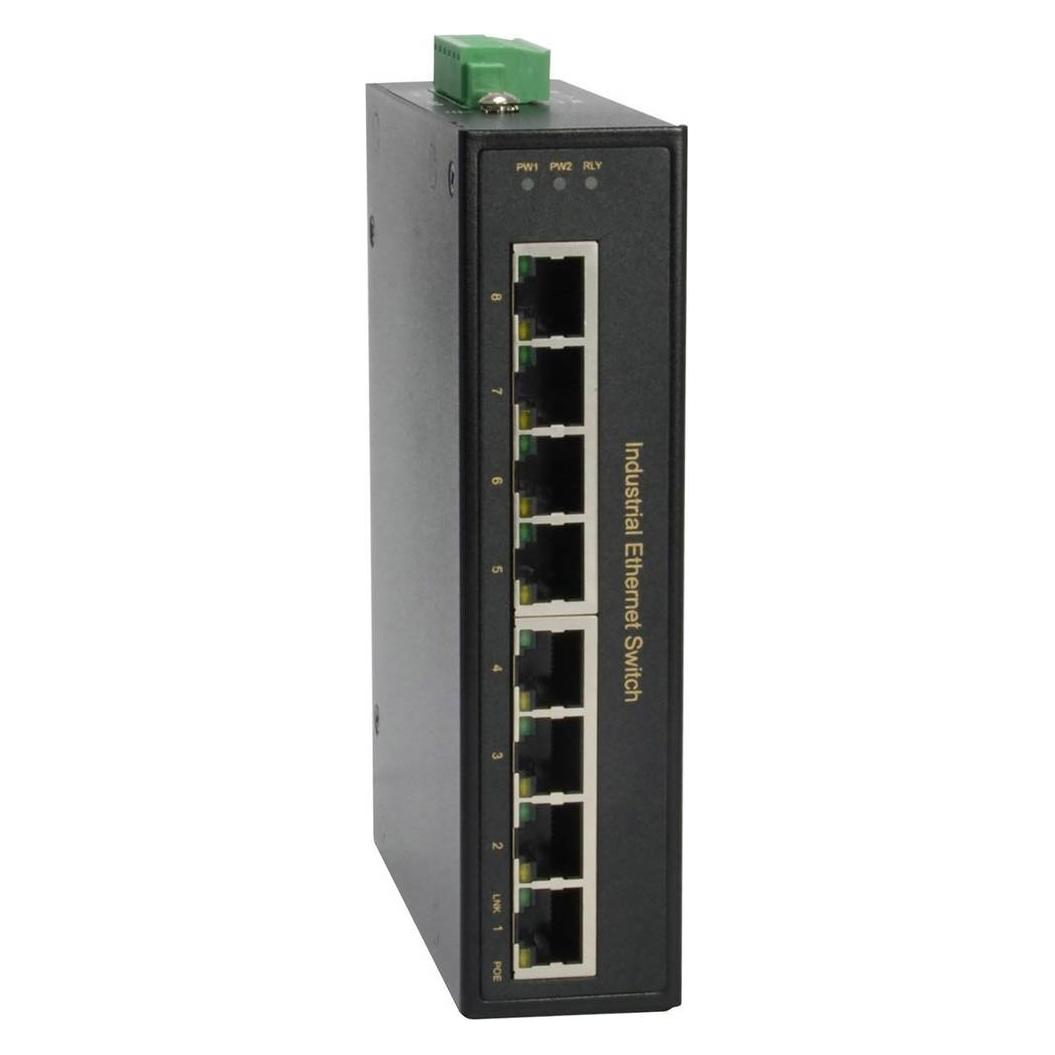 LevelOne IFP-0801 8-Port Fast Ethernet PoE Industrial Switch 4 PoE-Ausgängen 802.3at PoE+ 126W (8 Ports) (55051707)