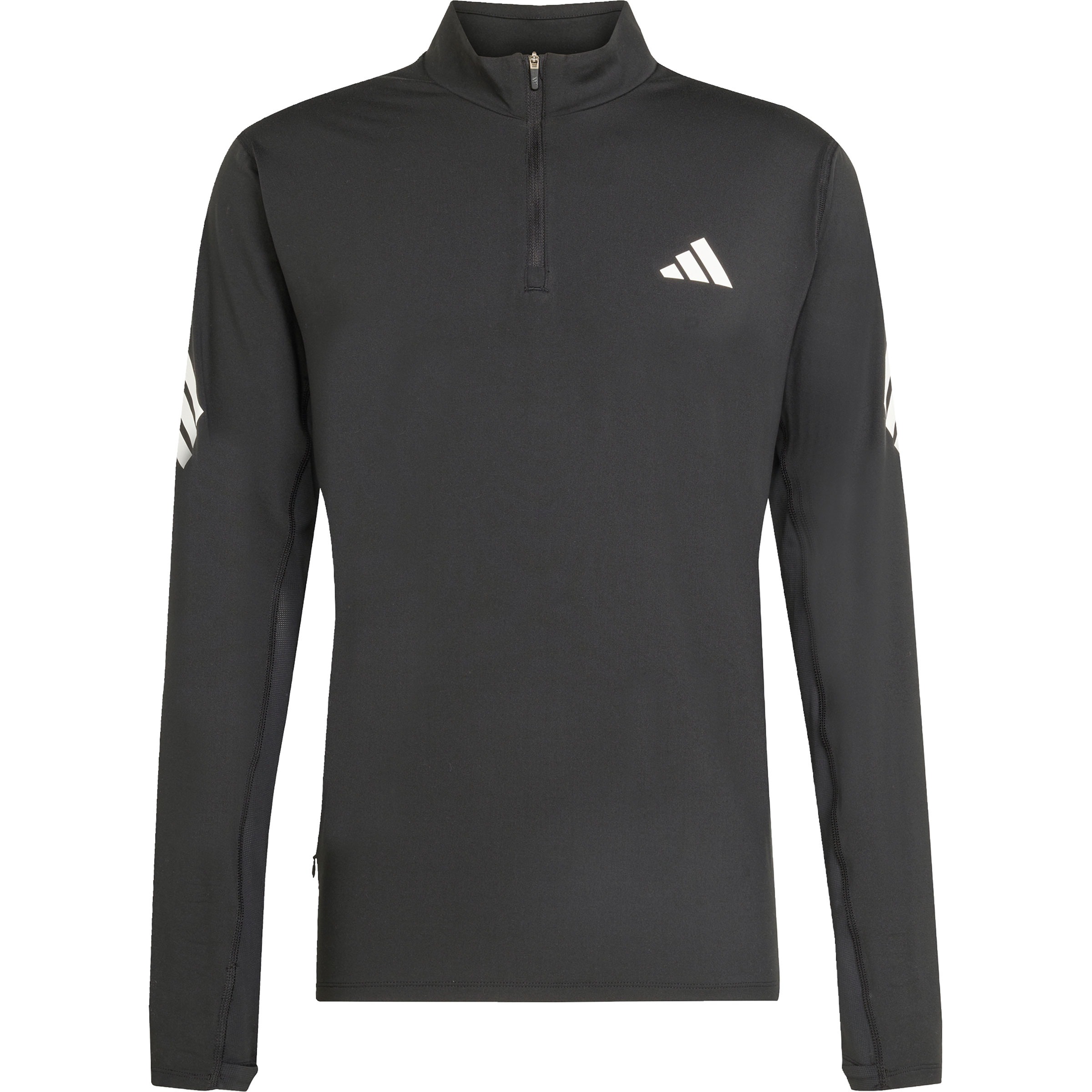 adidas Iconic Running Half Zip Herren Laufshirts grau Größe M Laufen | Training & Fitness Schnell trocknend