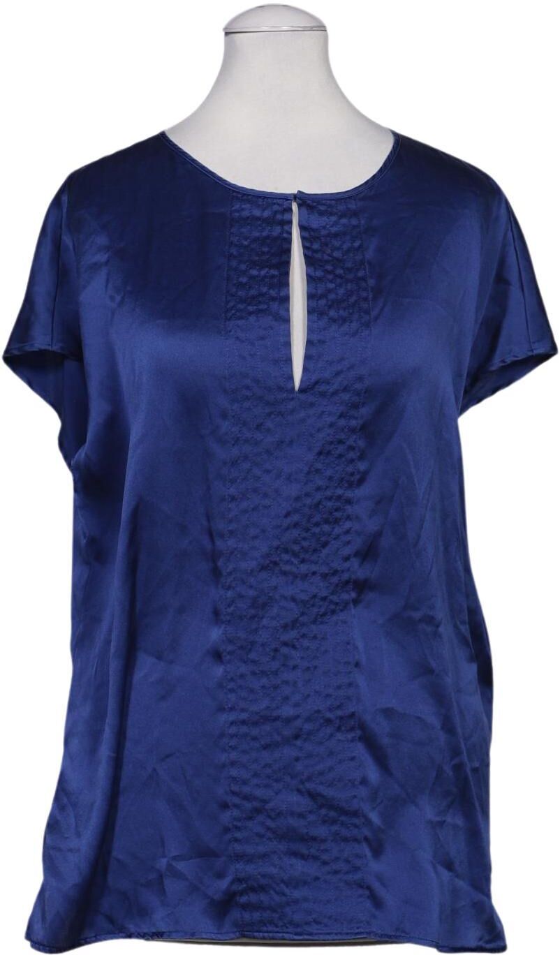Luisa Spagnoli Damen Bluse, Marineblau, Gr. S, Seide - Second Hand