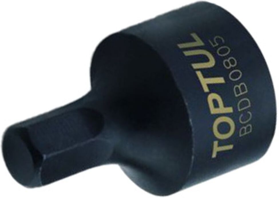 Steckschlüsseleinsatz mit Bohrung 1/4" HEX TOPTUL BCDB0805