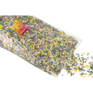 Papstar Konfetti 18700, XXL, rund, aus Papier, bunt, 1000g Beutel