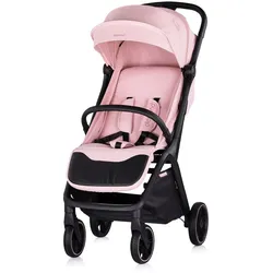 Chipolino Kinderwagen Diamond klappbar, Korb, PU-Rollen, Sonnendach, Beinstütze rosa