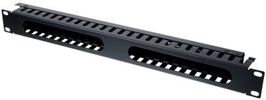 the t.racks Rack Organizer 1U Schwarz pulverbeschichtet