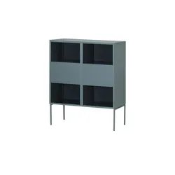 SCHÖNER WOHNEN Kollektion Highboard  Amaya , grau , Maße (cm): B: 120 H: 145 T: 45.0