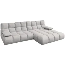ECKSOFA VIVIEN Silber Velvet