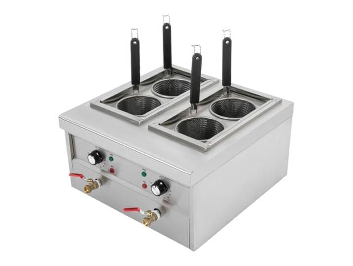 Nudelkocher, Nudeltopf Mit Sieb, Elektrischer Pastakocher, 201 Edelstahl, 4-Loch-Design, Ideal Zum Gleichzeitigen Kochen Von Nudeln, Gemüse Und Teigtaschen