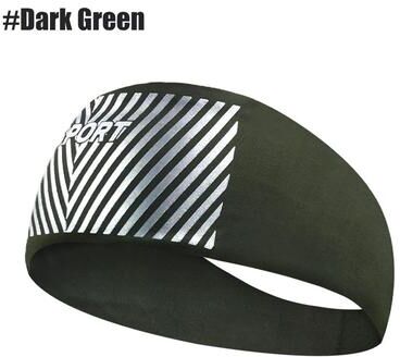 Inspired Finds Moisture Wicking Sports Headband For Workouts And Outdoor Activities dark Green