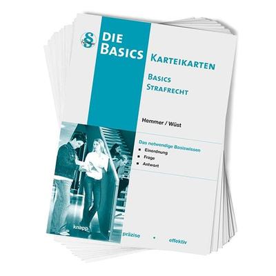 Karteikarten Basics Strafrecht, Sonstige von Karl-Edmund Hemmer,Achim Wüst, Hemmer/Wüst, 978-3-96838-041-4