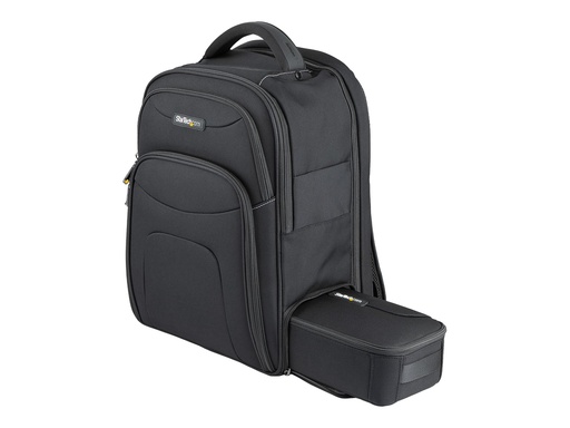 StarTech.com 15.6" Laptop Rucksack mit abnehmbarer Zubehörtasche - Ergonomischer IT Rucksack für IT Techniker/Profi - Robuster Notebook/Laptop Rucksack - Gepolsterter Business Rucksack (NTBKBAG156) (NTBKBAG156)