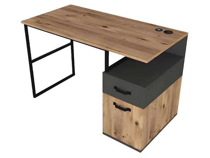 Xlmoebel Schreibtisch Moderner Schreibtisch in Braun für Jugendzimmer mit optimalem Komfort (Schreibtisch), Hergestellt in Europa