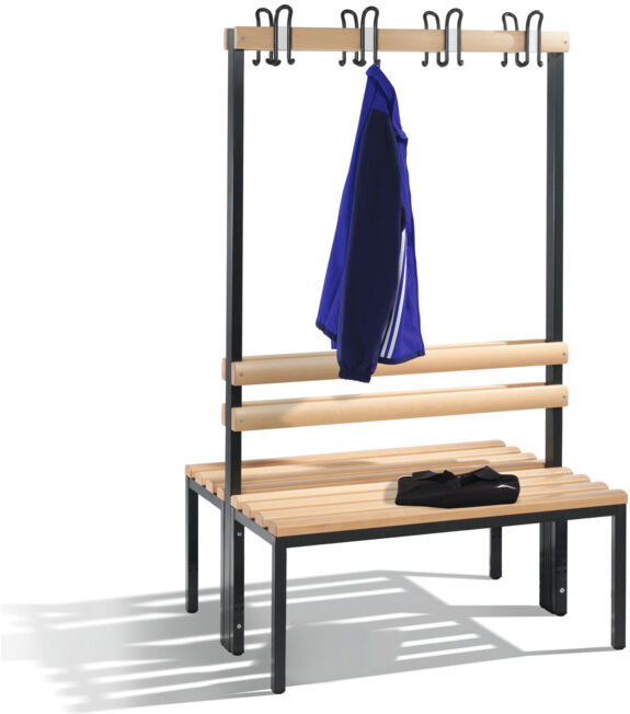 C+P Banc d'armoire double face Basic, H1650xL1000xP756mm Cadre de couleur noir gris ; C + P Möbelsysteme (8050-200 S10003)