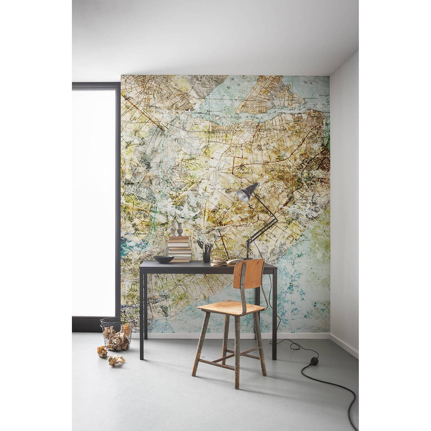 home24 Fotobehang Mix Map B/D: 200 x 250 cm