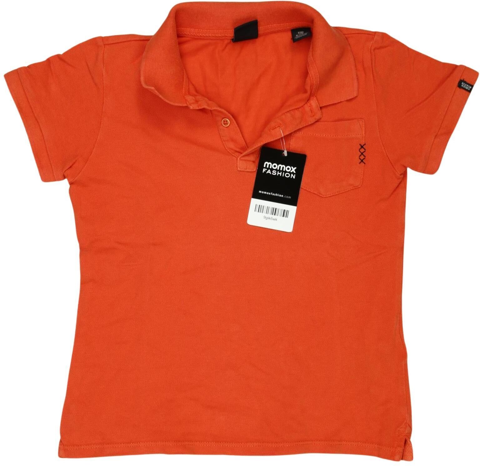 Scotch & Soda Jungen Poloshirt, Orange, Gr. EU 128, Baumwolle - Second Hand