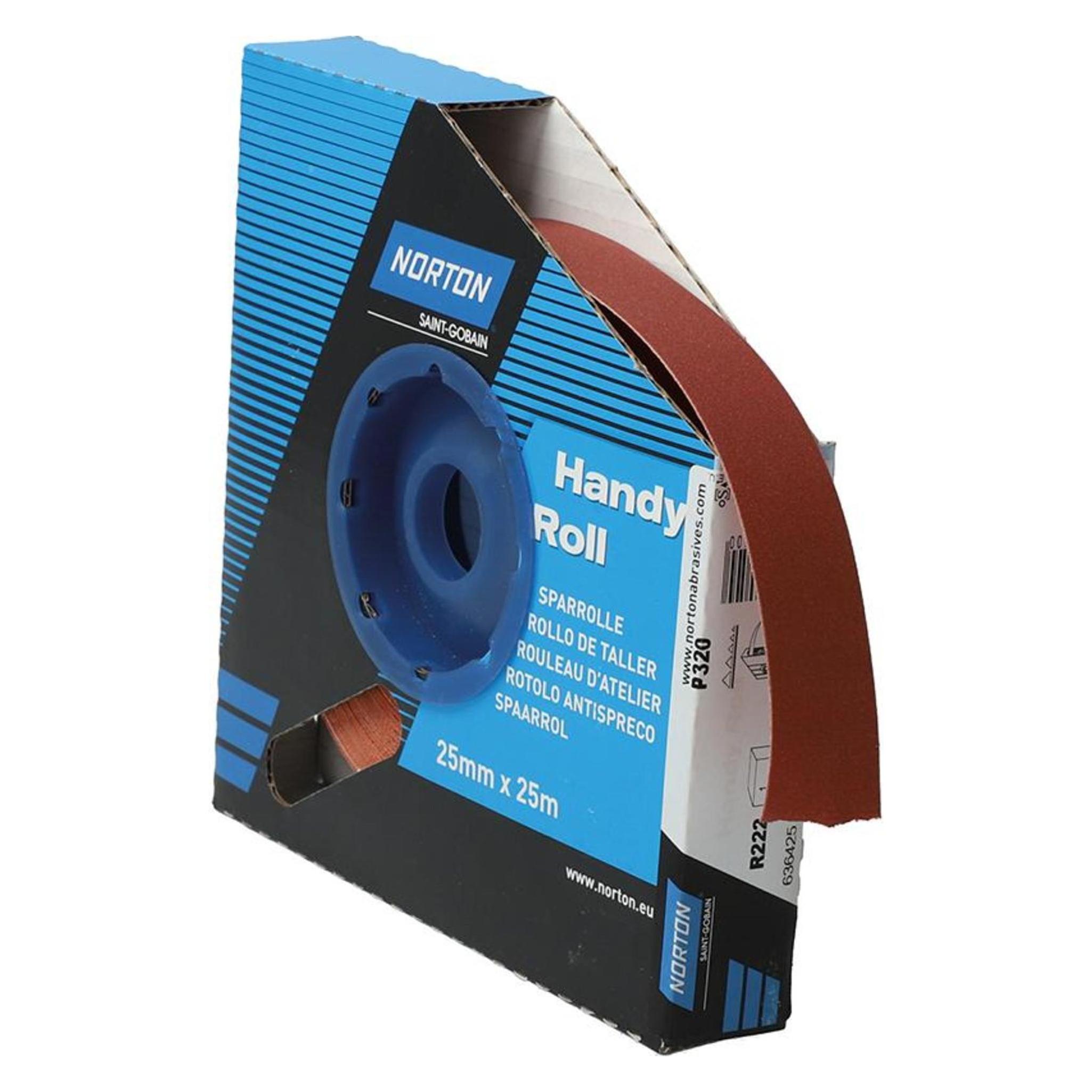 Magni Norton 63642531796 Norton R222 handyroll 25 mmx25mgrit 320 (3157620180500)