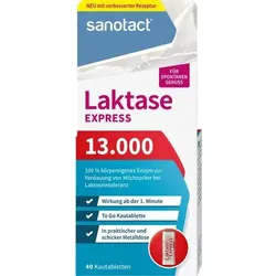 SANOTACT Laktase Express 13.000 Kautabletten 40 St
