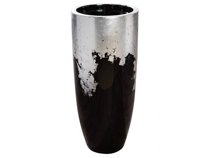 Pflanzengefäss Konus, Fiberglas, Schwarz H: 80 cm Gilde