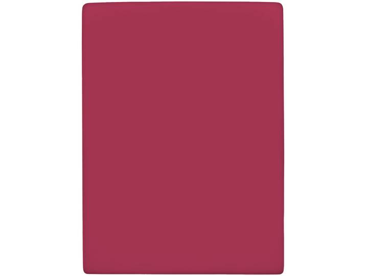 Inhouse Fixleintuch Gots Satin 90 x 200 bordeaux, Matratzenhöhe bis zu 22 cm