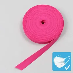 Schrägband aus Polyester, Einfassband, doppelt gefalzt, 36/20 mm, pink, Rolle mit 25 m