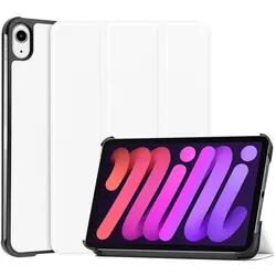 Cover-Discount iPad mini 6 - Tri-fold Smart Case weiss (Apple iPad mini 2021), Tablet Hülle, Weiss