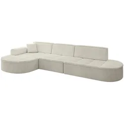 ECKSOFA Ottomane Links TARO-L2 - 328x171x79,5 cm Creme
