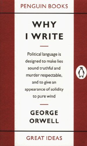 George Orwell - Why I Write (Penguin Great Ideas) - Preis vom 14.10.2026 23:07:16 h