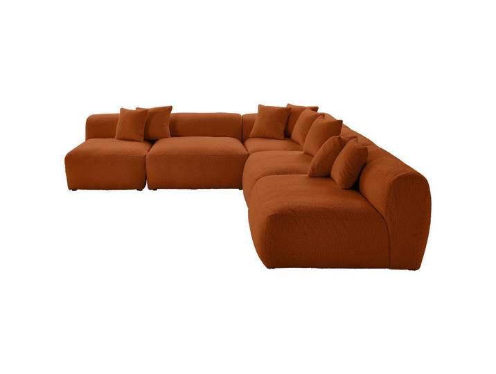 Ecksofa Bloom erweiterbar Rostfarben