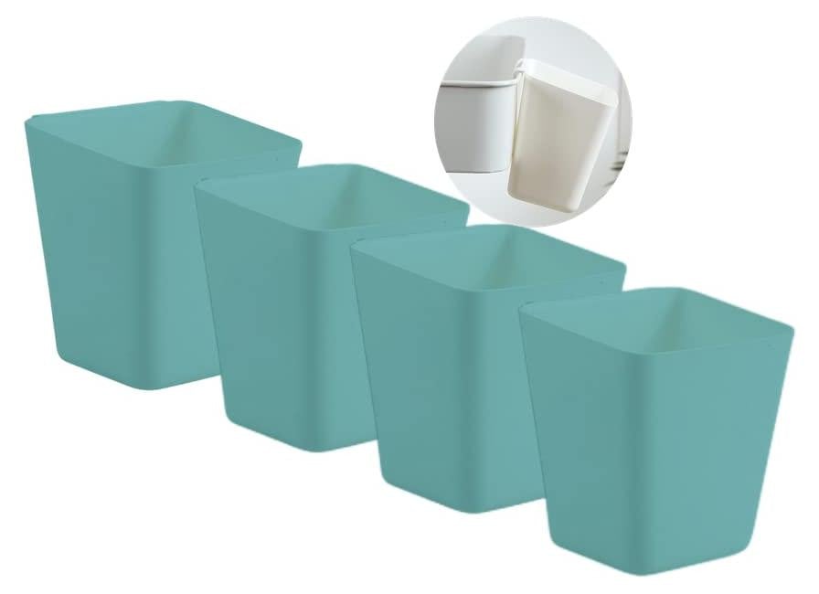 Dripio 4-delige set ophangbeugels voor rolkarren, turquoise, kunststof