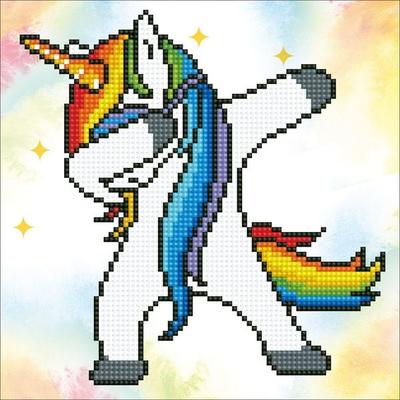 DIAMOND DOTZ - Diamond Painting Einhorn Dab