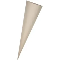 Schultüten-Rohling, grau, 70 cm, 1 Stück