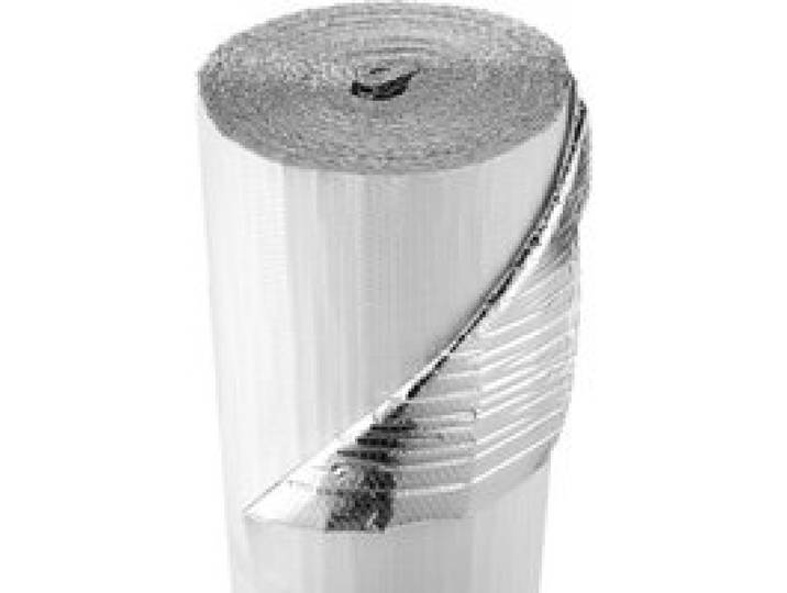 VEVOR Isolierfolie, Dämmfolie mit Luftpolstern, 6 mm, 122 cm x 30,48 m, Aluminiumfolie, weiße PE-Folie, wärmereflektierender Schutz, Wärmedämmrolle für Garagentore, Fenster, Wohnmobildächer